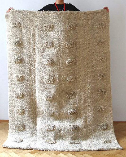 POMPONES wool rug (high density)