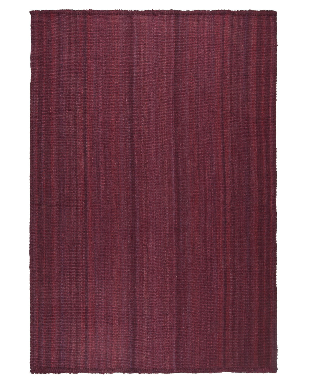 Handgewebter nachhaltiger Wollteppich CHUSI Malbec aus Argentinien in der Farbe malbec/bordeaux