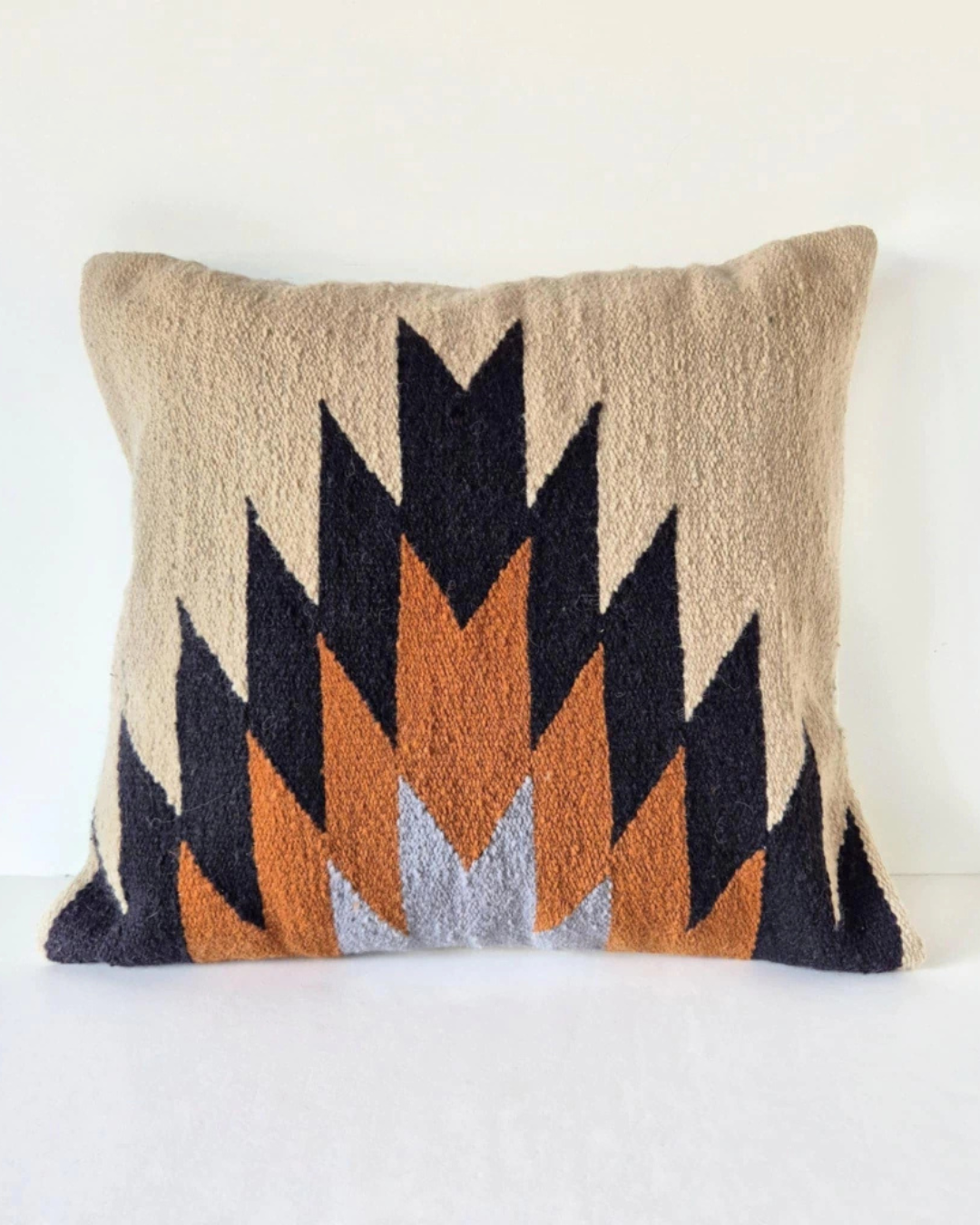 Handwoven wool cushion cover ESTRELLA