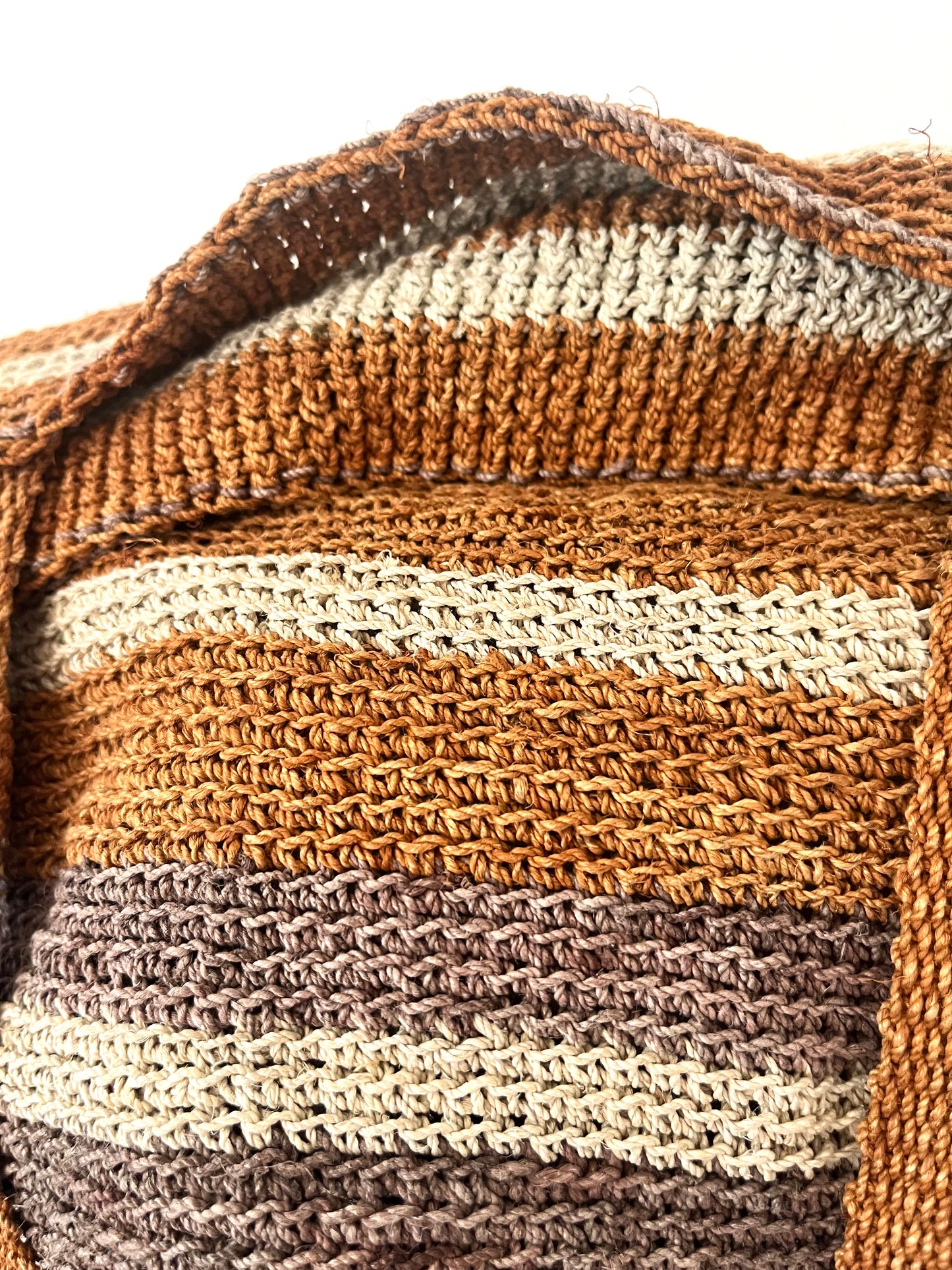 Handmade Chaguar Bucket Bag - Striped