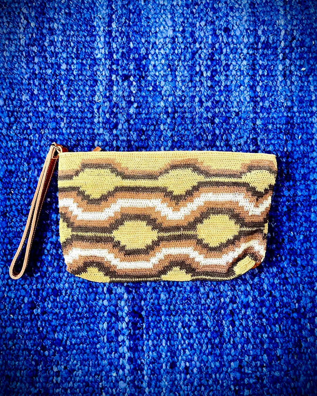 Chaguar-Clutch with leather No. 2 - unique