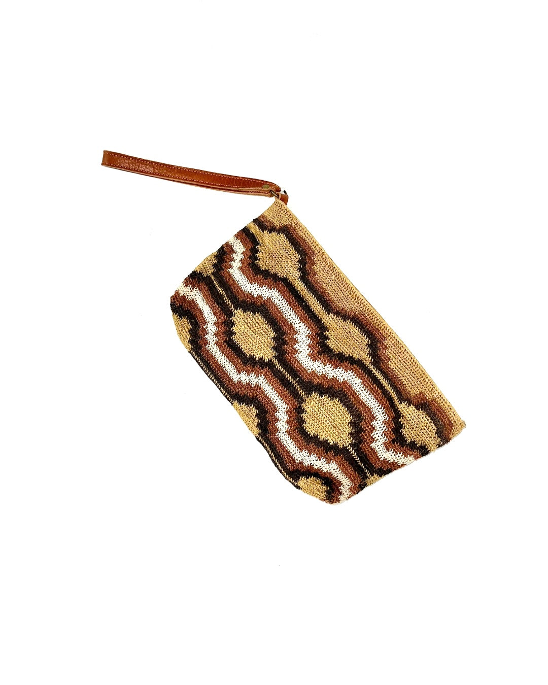 Chaguar-Clutch with leather No. 2 - unique