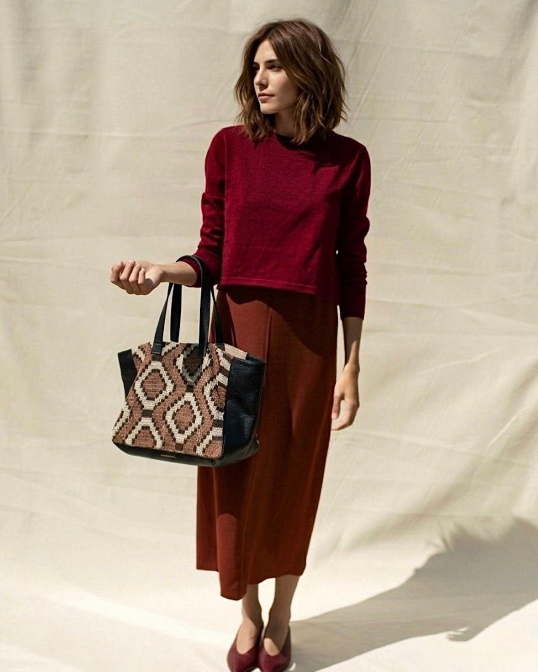 Handmade Leather Bag with Chaguar No. 1