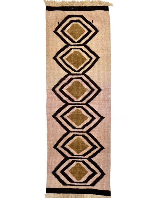 TIERRA ROSADA (unique) 150x50 – handwoven wool rug