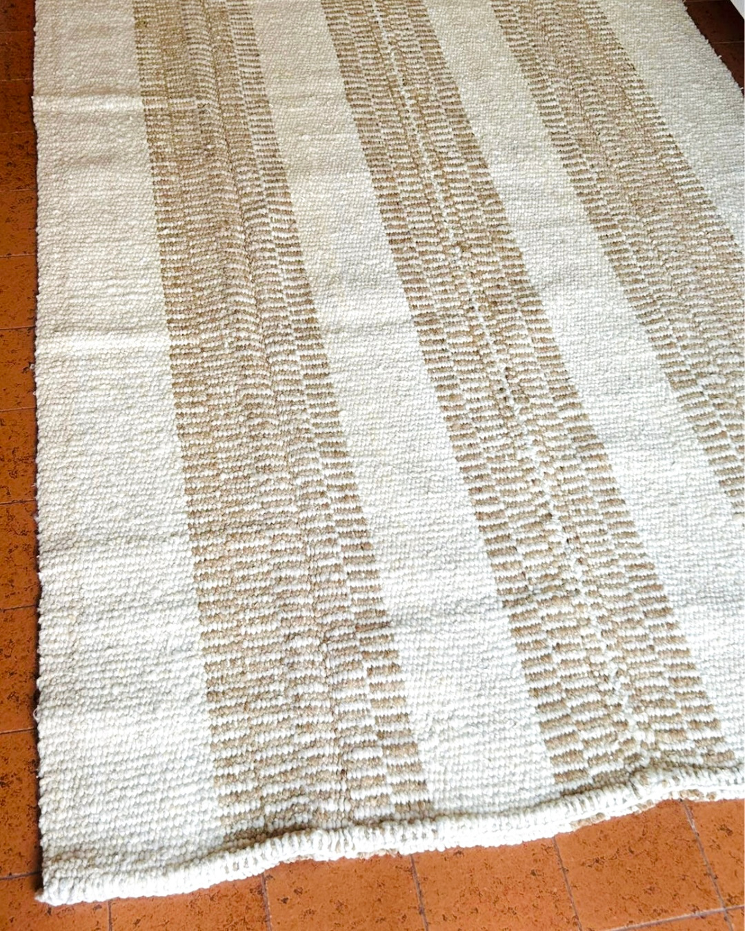 Detailbild von Wollteppich Bloques aus der Kollektion SANTIAGUEÑA