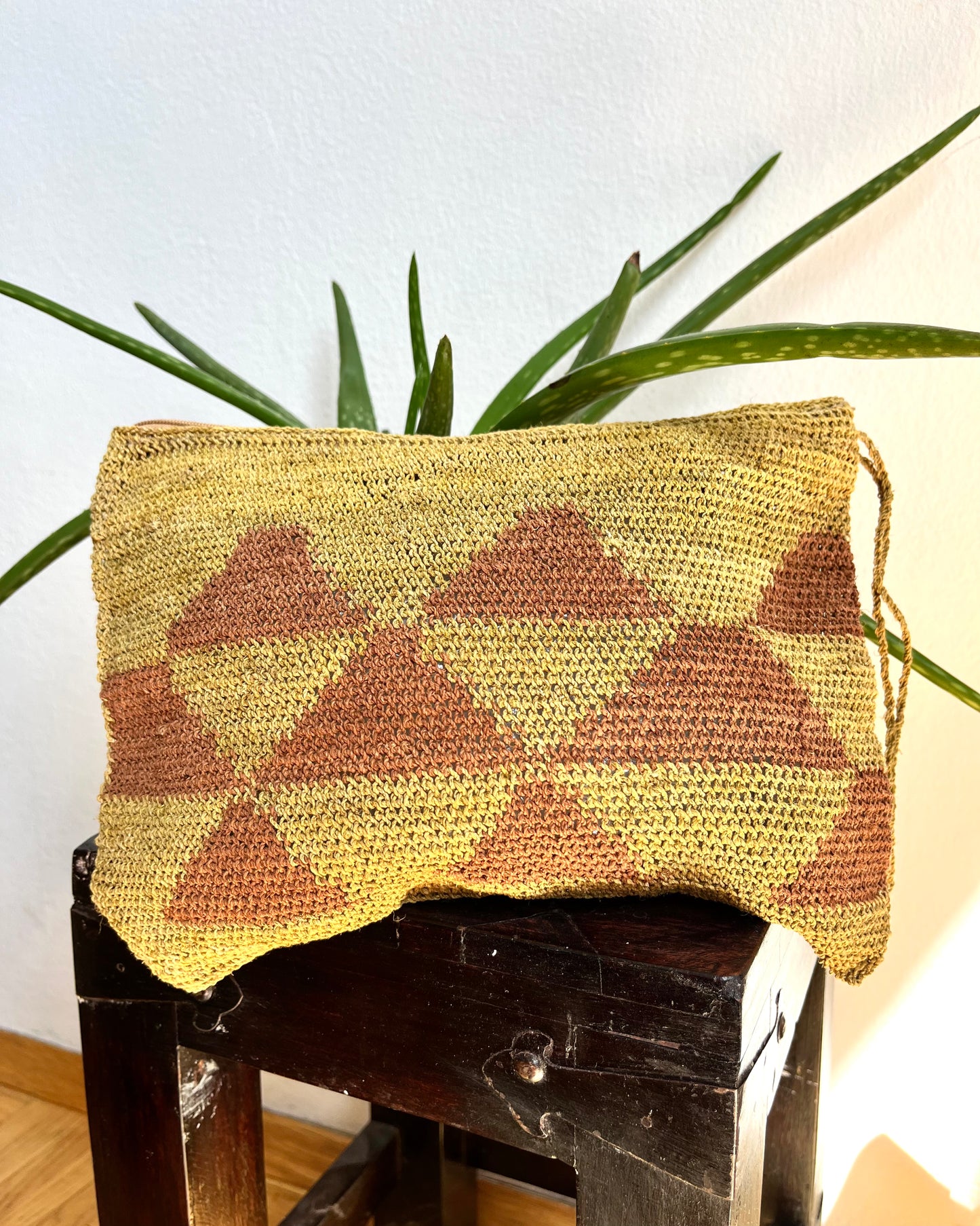 Handmade Chaguar Clutch & Cosmetic Bag - Large