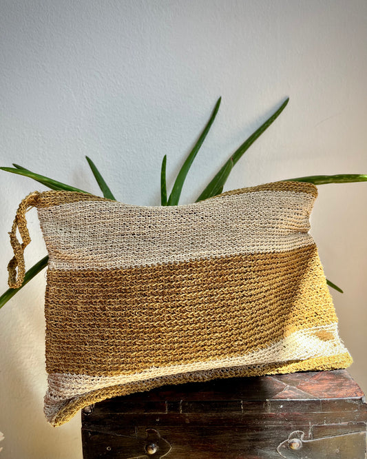 Handmade Chaguar Clutch & Cosmetic Bag - Large