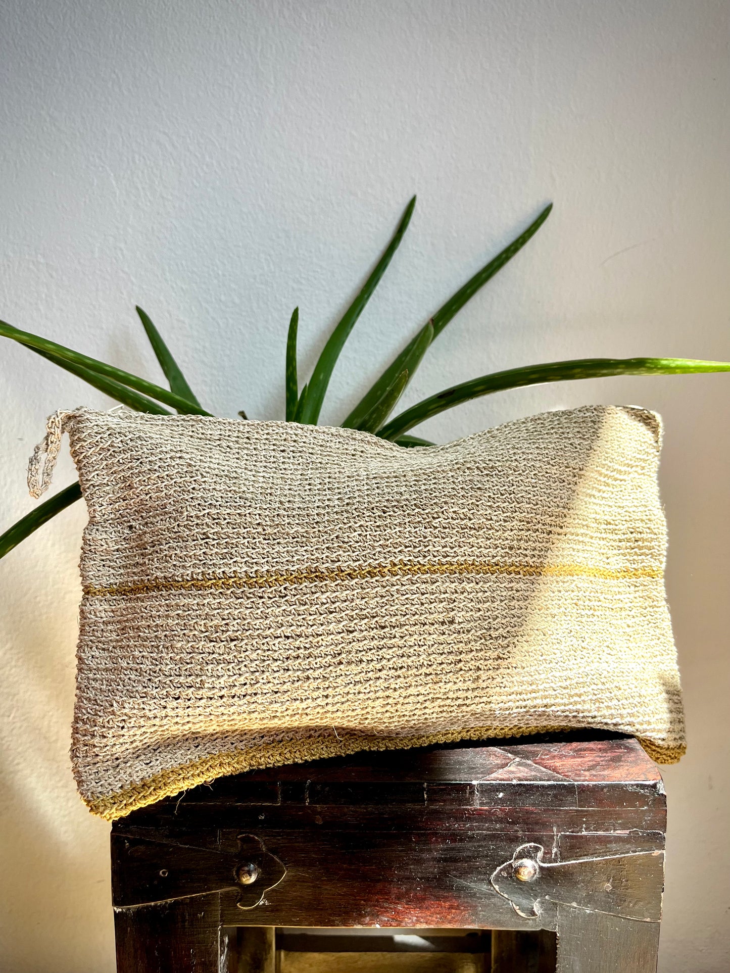 Handmade Chaguar Clutch & Cosmetic Bag - Large