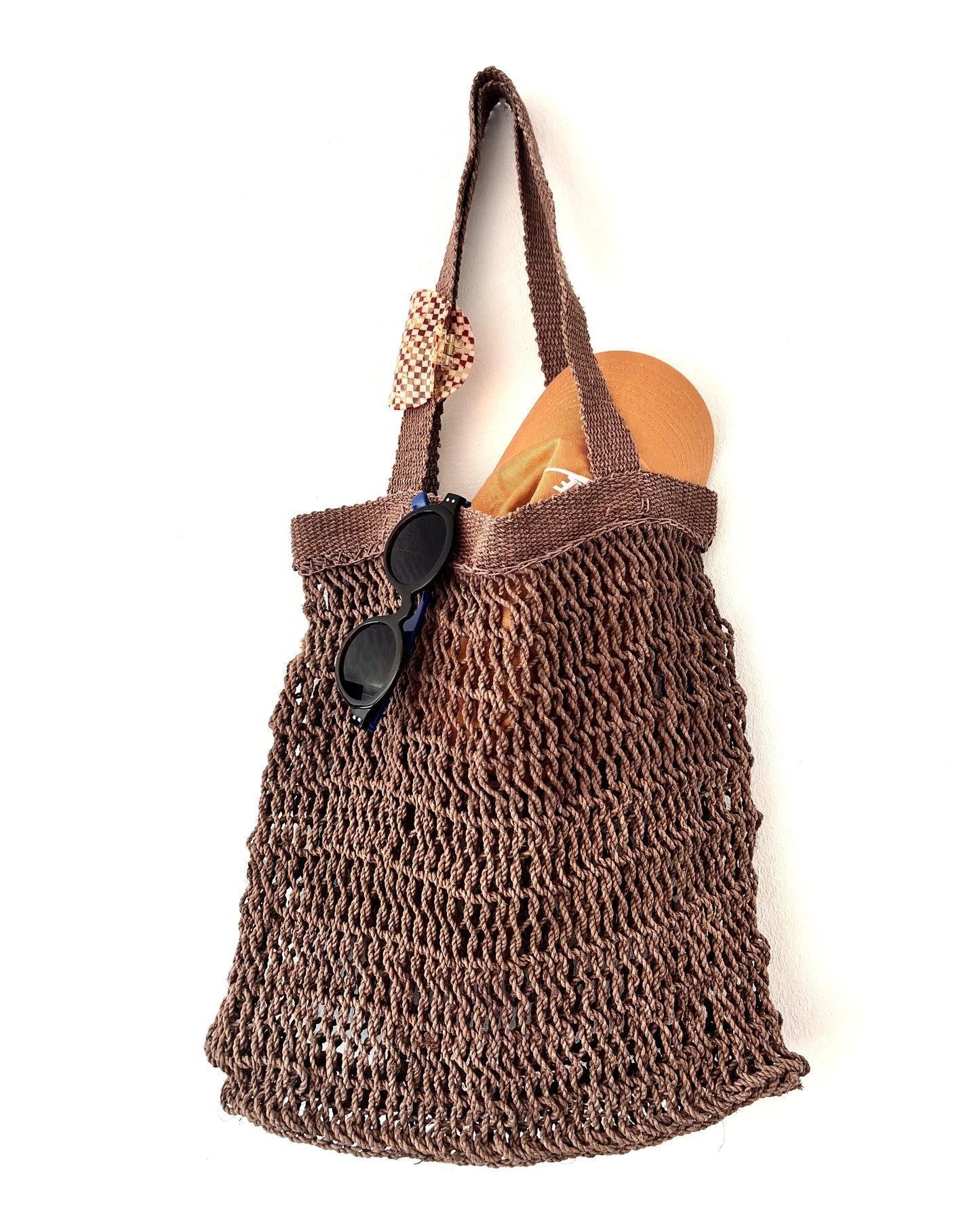 Handcrafted Chaguar Chunky Mesh Bag – Earthy Brown